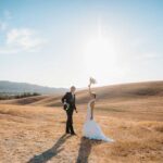 married in the fields in Tuscany