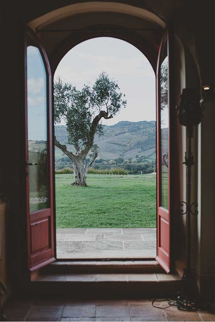 podere calvaiola garden view